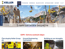 Tablet Screenshot of keller-slovakia.sk